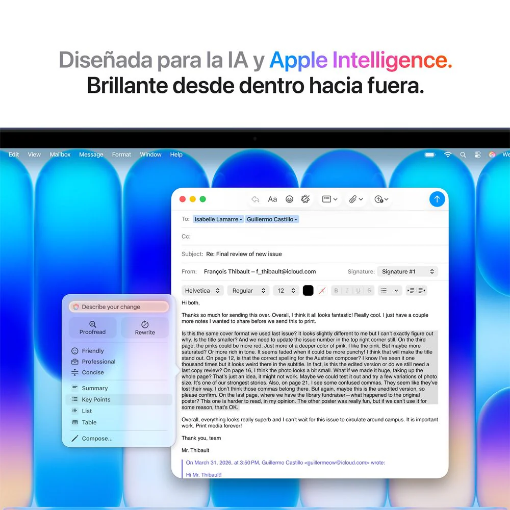 MacBook Neo de 13 pulgadas: Chip A18 Pro de Apple con CPU de 6 núcleos y GPU de 5 núcleos, Magic Keyboard, 256 GB SSD - Índigo - Image 7