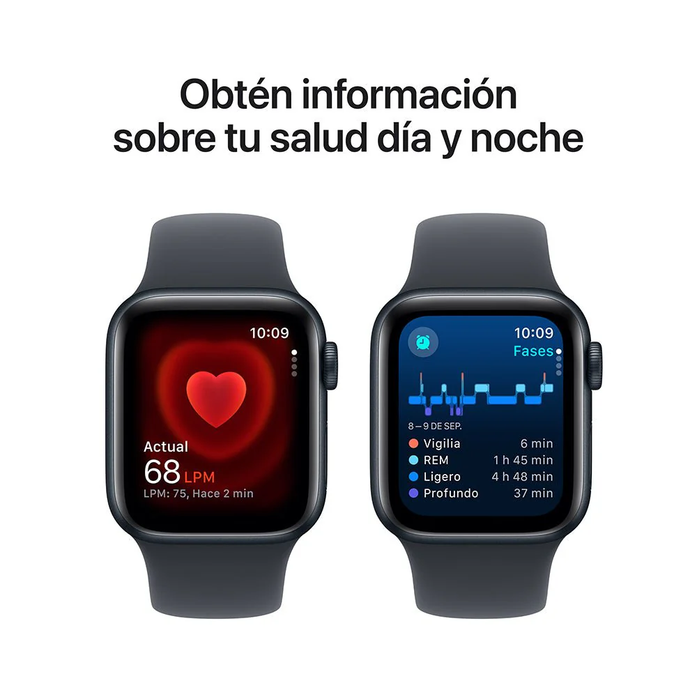 Apple Watch SE GPS • Caja de aluminio color medianoche de 40 mm • Correa deportiva color medianoche - S/M - Image 5