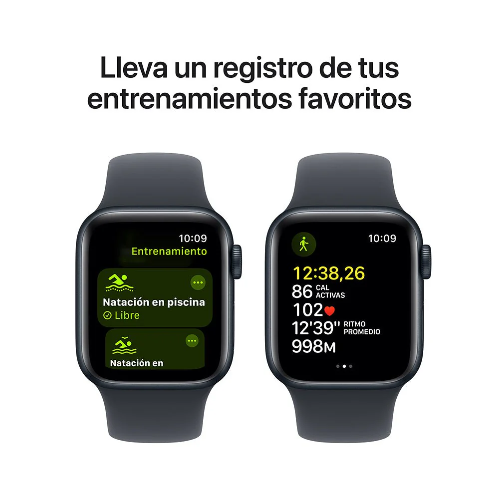 Apple Watch SE GPS • Caja de aluminio color medianoche de 40 mm • Correa deportiva color medianoche - S/M - Image 6