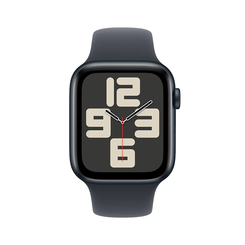 Apple Watch SE GPS • Caja de aluminio color medianoche de 44 mm • Correa deportiva color medianoche - S/M - Image 2