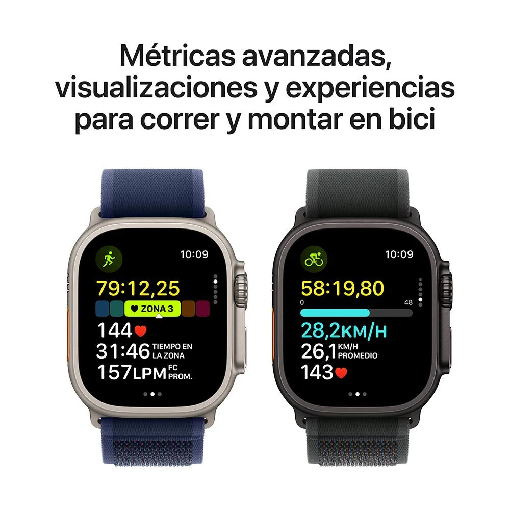 Apple Watch Ultra 2 GPS + Cellular • Caja de titanio natural de 49 mm • Correa Ocean azul marino - Image 4