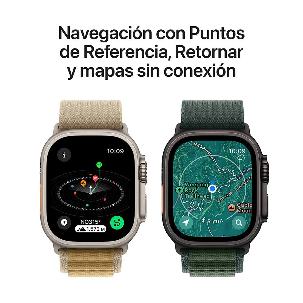 Apple Watch Ultra 2 GPS + Cellular • Caja de titanio natural de 49 mm • Correa Ocean azul marino - Image 6