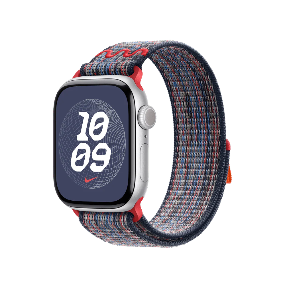 Correa loop deportiva Nike azul/roja para caja de 42 mm - Image 2