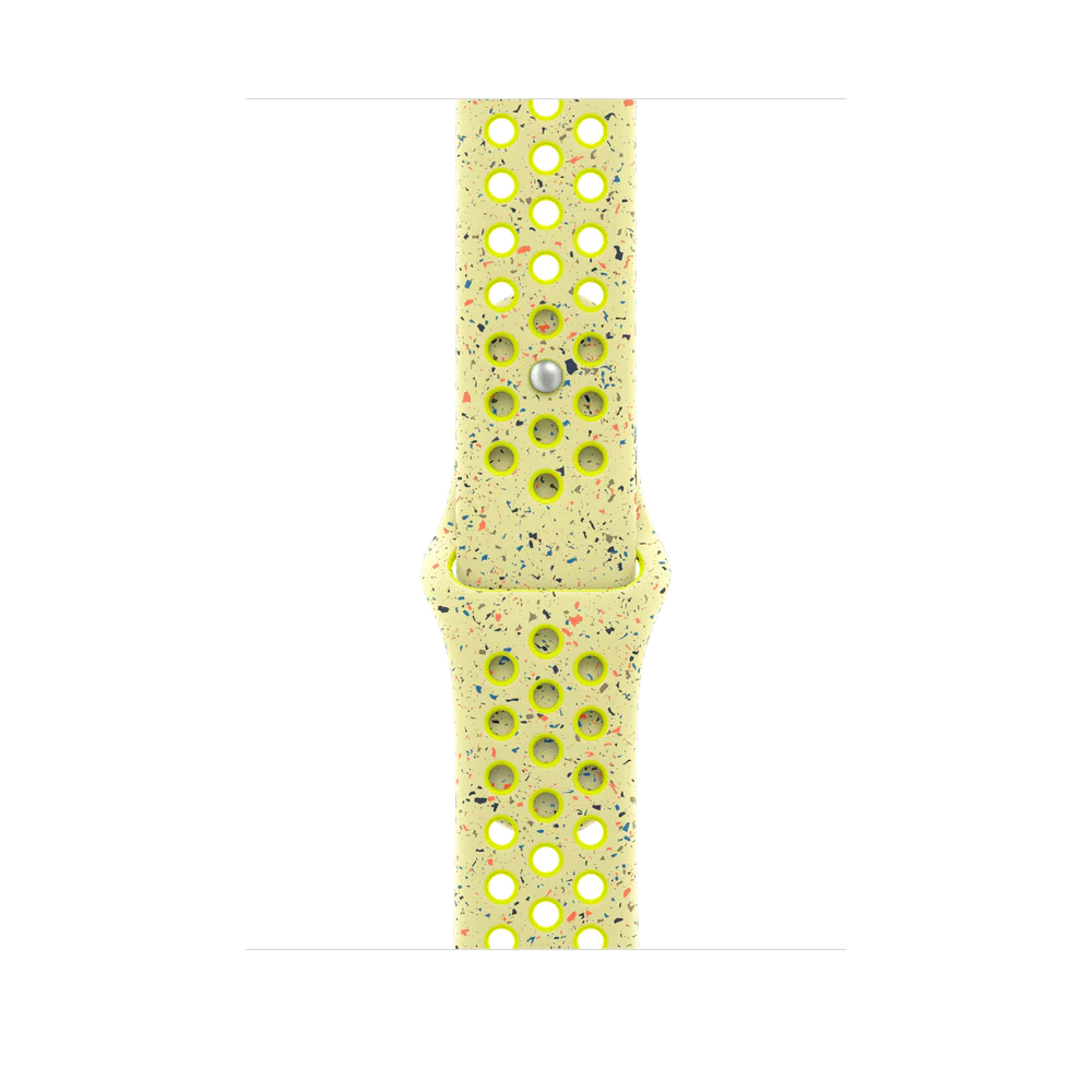 Correa deportiva Nike color Volt Splash para caja de 46 mm - S/M