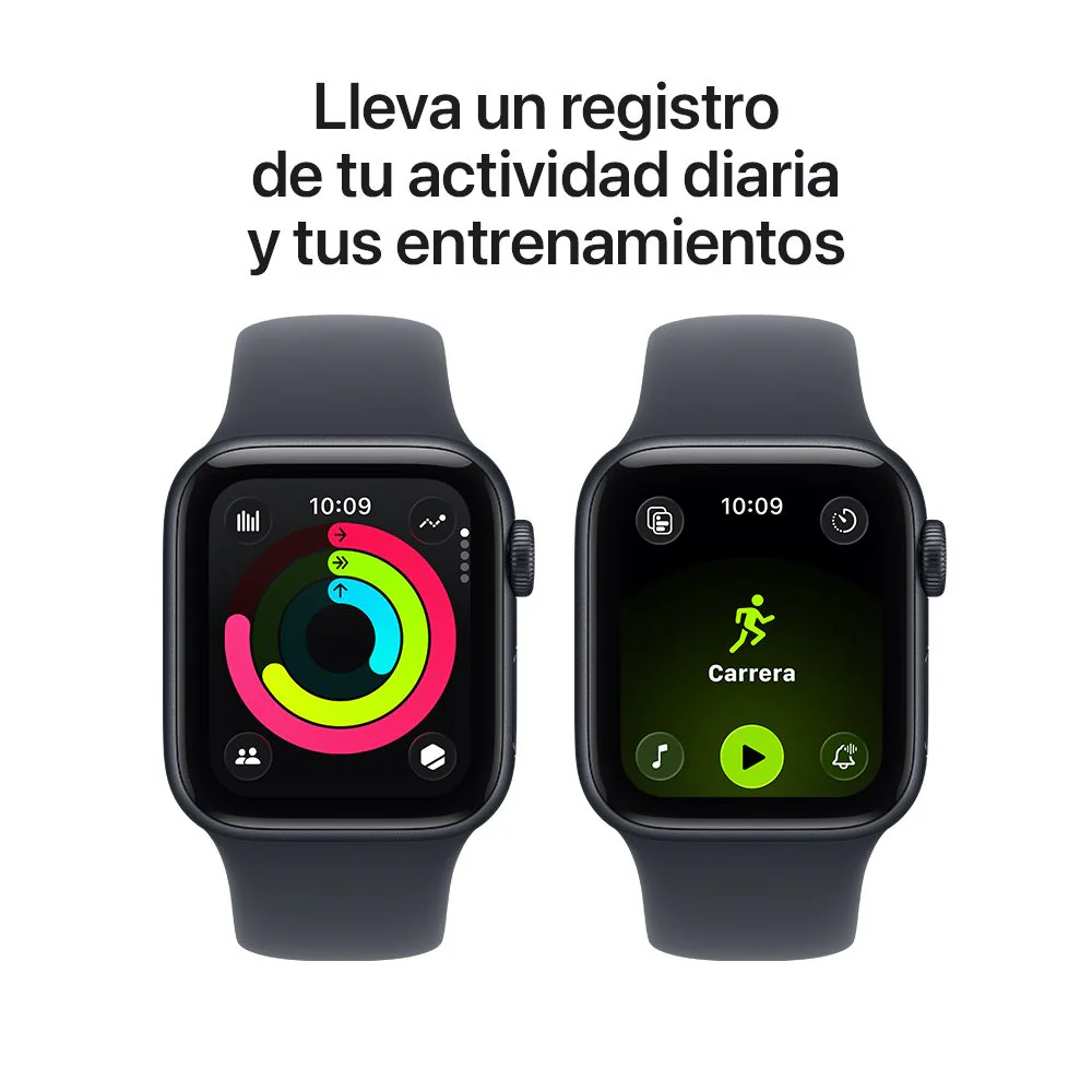 Apple Watch SE 3 GPS • Caja de aluminio color medianoche de 40 mm • Correa deportiva color medianoche - M/L - Image 6