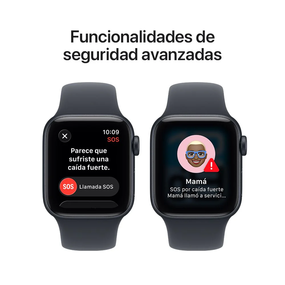 Apple Watch SE 3 GPS • Caja de aluminio color medianoche de 40 mm • Correa deportiva color medianoche - M/L - Image 7