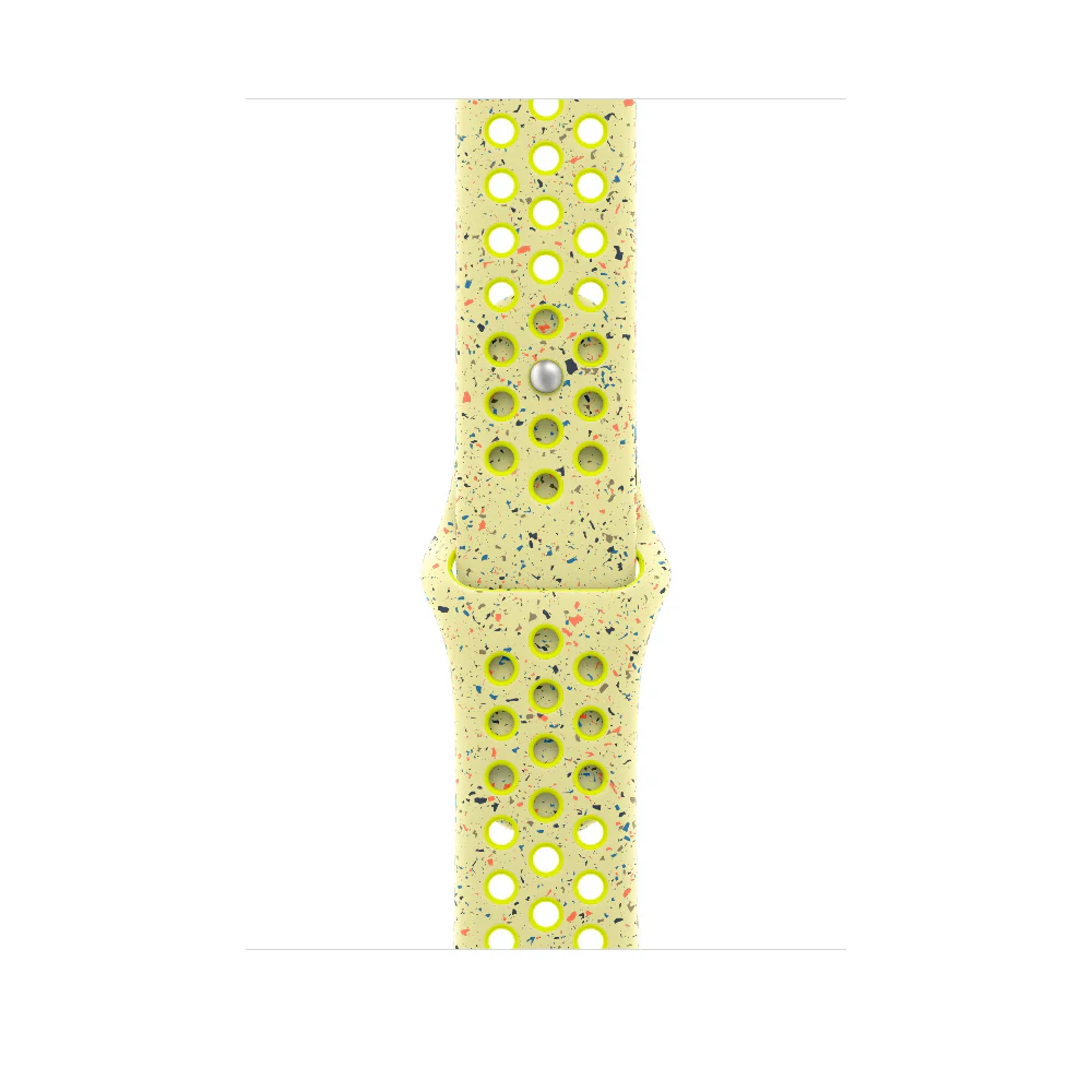 Correa deportiva Nike color Volt Splash para caja de 46 mm – M/L