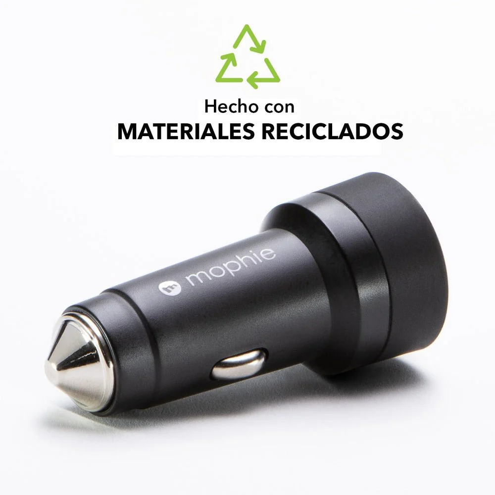 Adaptador de carga para auto Mophie 30W USB-C - Negro - Image 3
