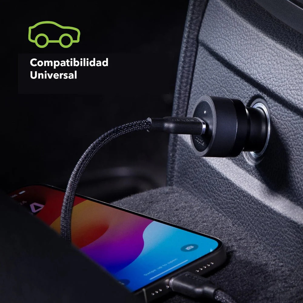 Adaptador de carga para auto Mophie 30W USB-C - Negro - Image 4
