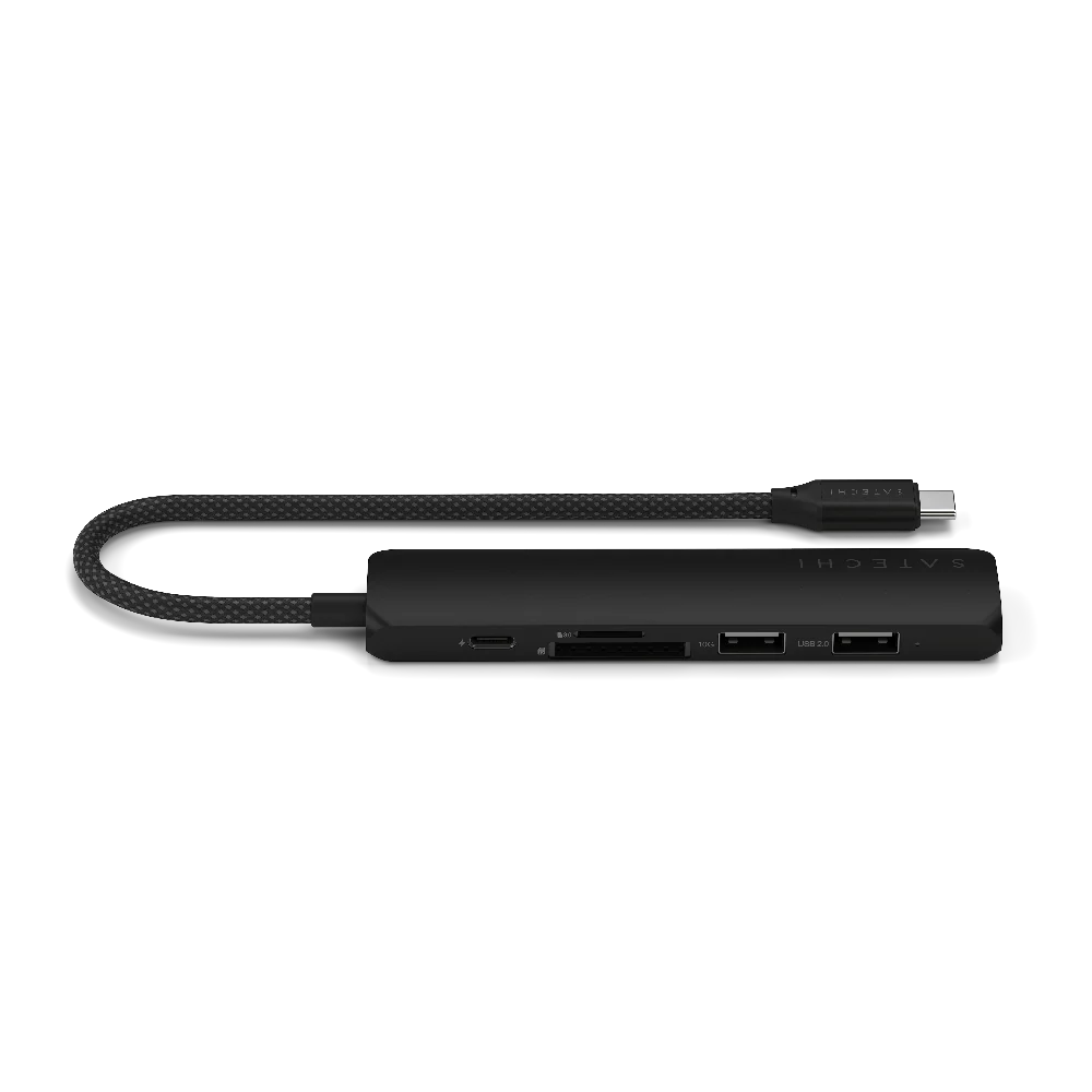 Adaptador Multipuerto Satechi Slim 6 en 1 USB-C - Negro