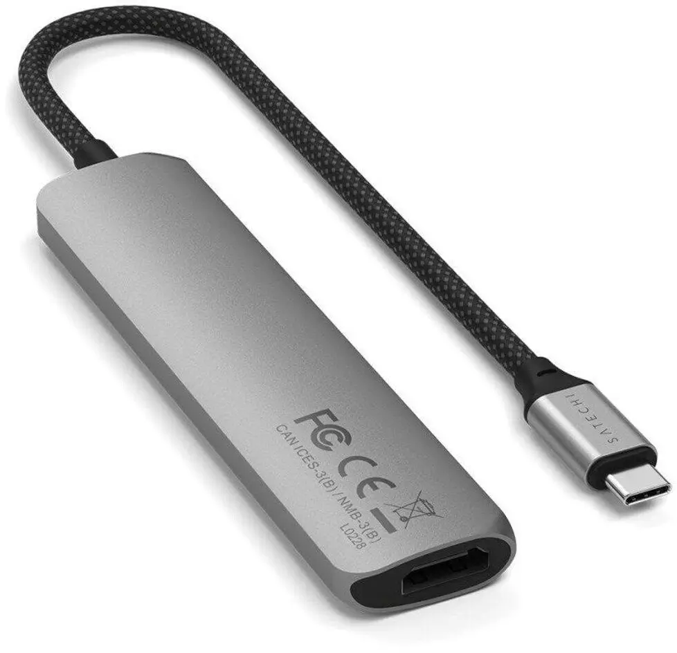 Adaptador Multipuerto Satechi Slim 6 en 1 USB-C - Gris espacial - Image 5
