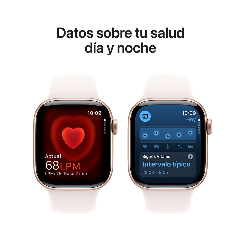Apple Watch Series 10 GPS • Caja de aluminio color oro rosa de 42 mm • Correa deportiva rosa rubor - S/M - Image 5