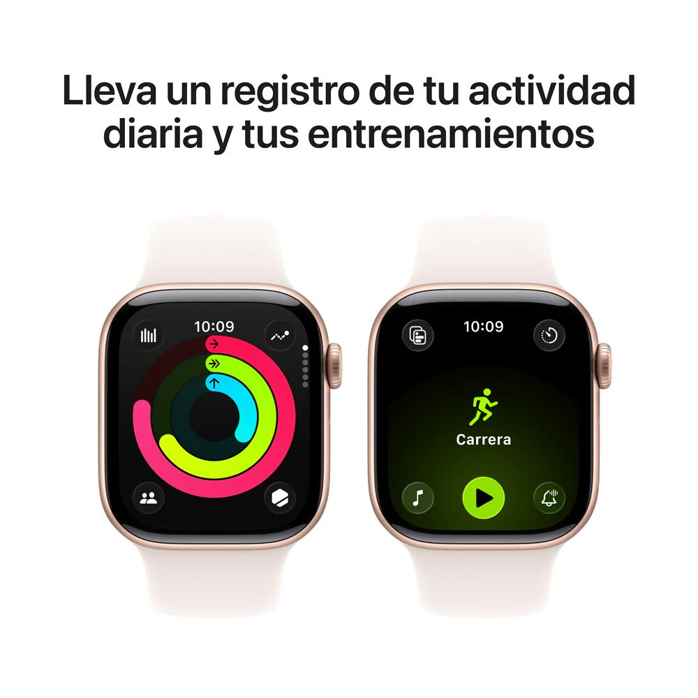 Apple Watch Series 11 GPS • Caja de aluminio color oro rosa de 42 mm • Correa deportiva rosa rubor – M/L - Image 4