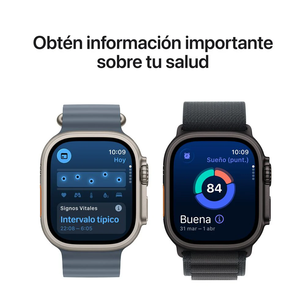 Apple Watch Ultra 3 GPS + Cellular • Caja de titanio natural de 49 mm • Correa estilo milanés de titanio natural - M - Image 6