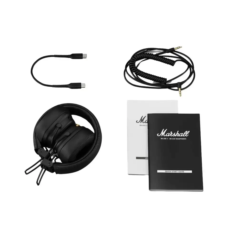 Audífonos Marshall Major V Bluetooth On Ear - Negro - Image 5