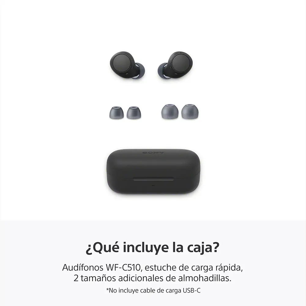 Audífonos Sony Inalambricos In Ear WF-C510 - Negro - Image 8