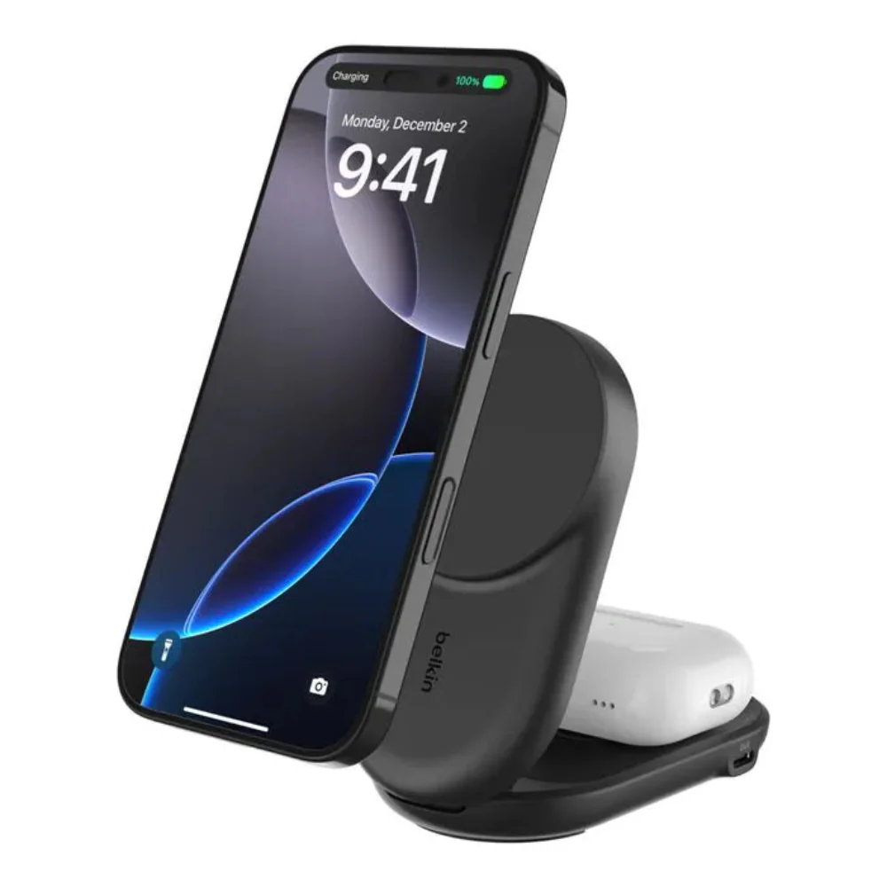 Base de Carga Belkin Qi2 Plegable 2 en 1 25W - Negro - Image 5