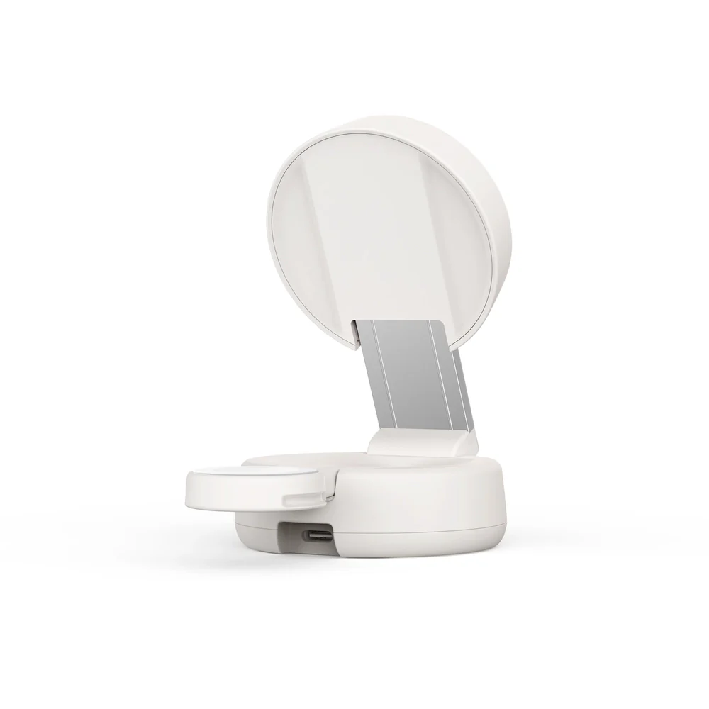 Base de Carga inalámbrica Belkin Qi2 25W 2 en 1 Ultra Charge Pro - Crema - Image 3