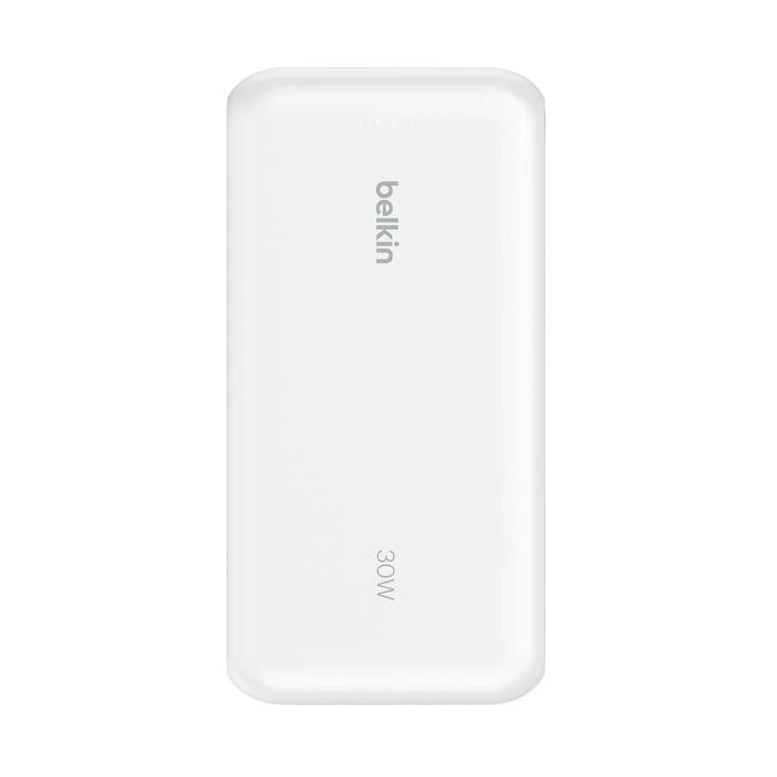 Batería externa Belkin - 20,000 mAh 30W con cable USB-C integrado - Blanco - Image 3