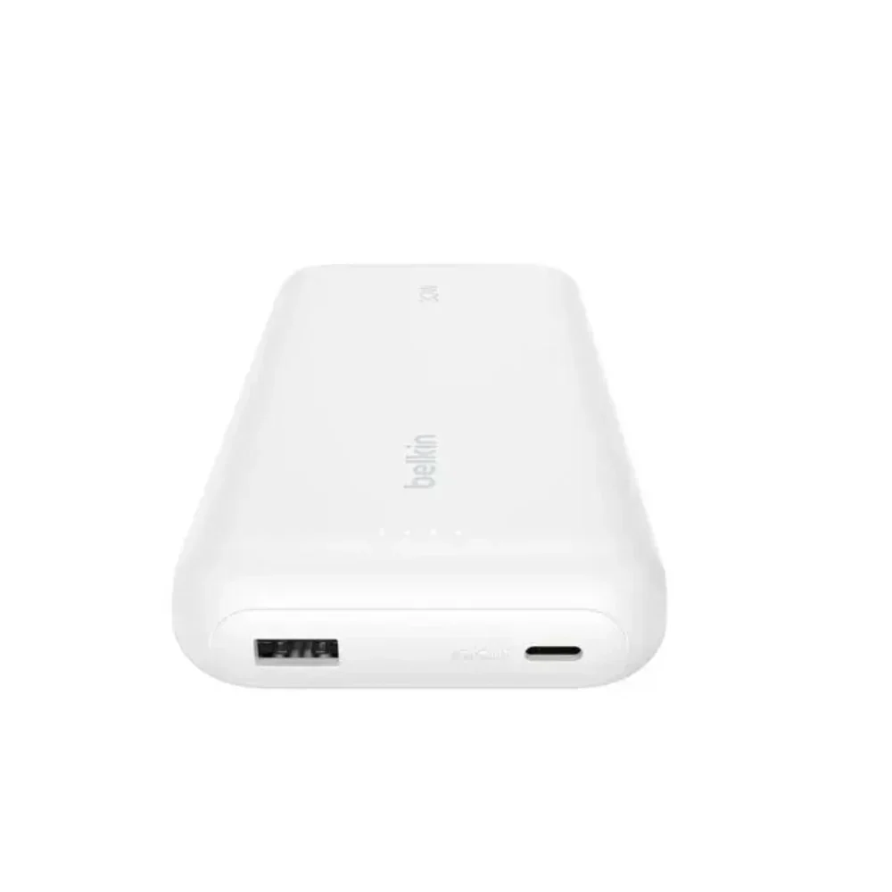 Batería externa Belkin - 20,000 mAh 30W con cable USB-C integrado - Blanco - Image 4