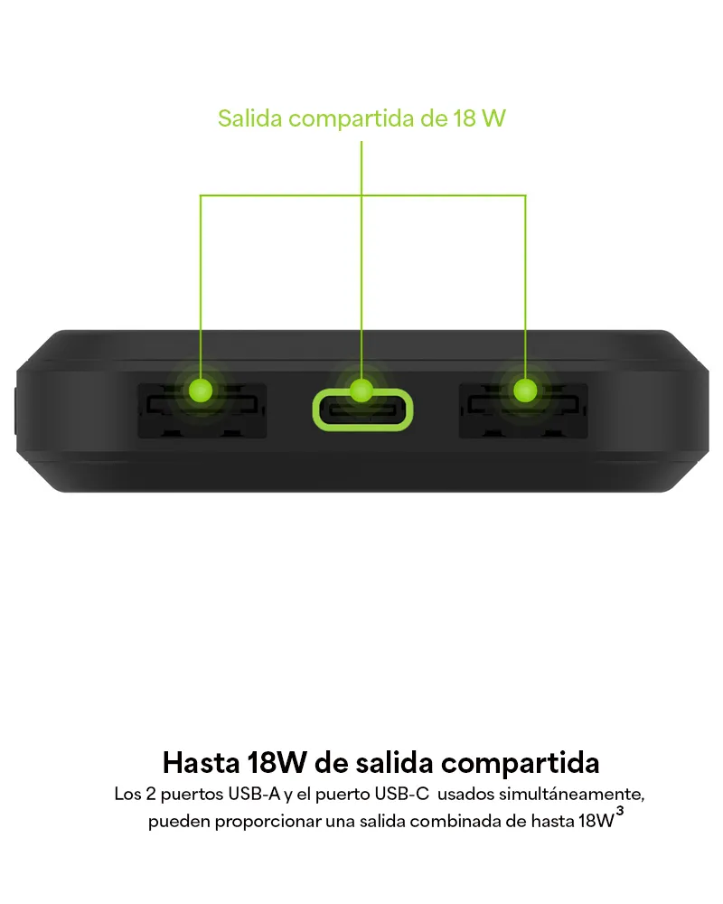 Batería externa Mophie Prime 10,000 mAh - Negro - Image 3