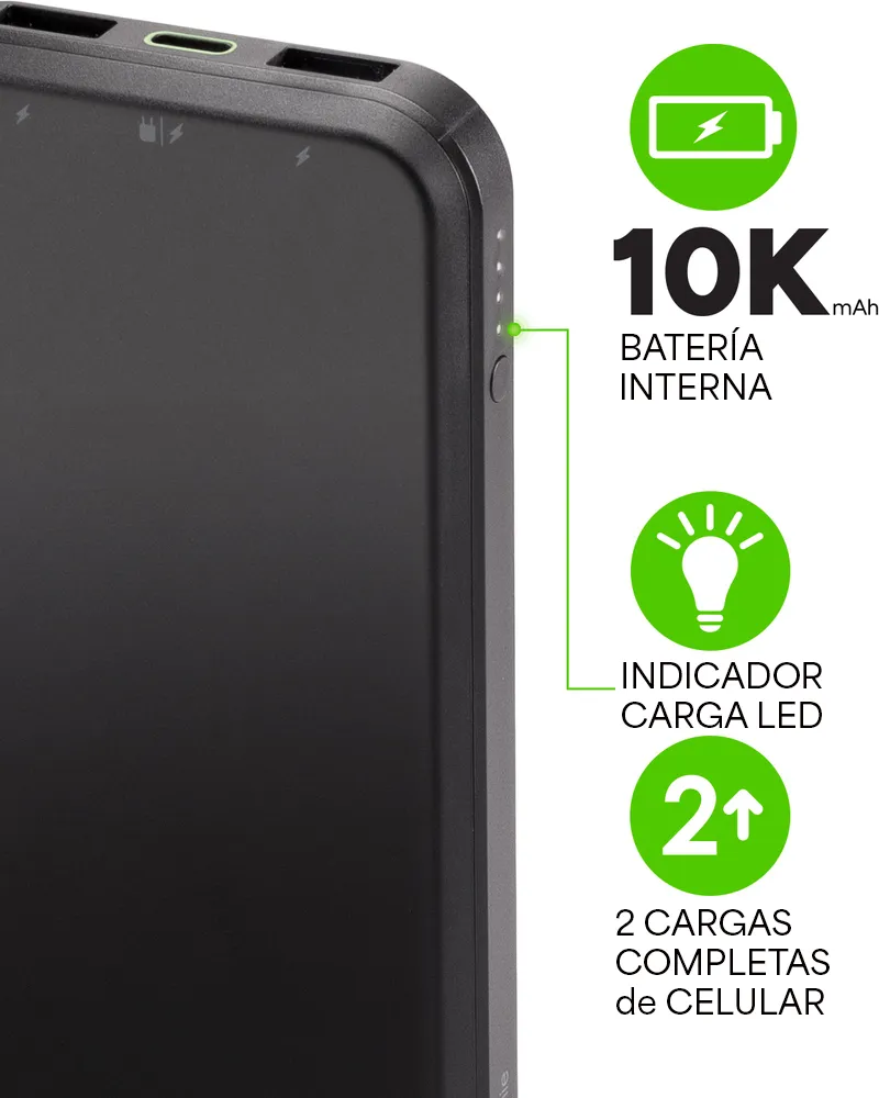 Batería externa Mophie Prime 10,000 mAh - Negro - Image 4