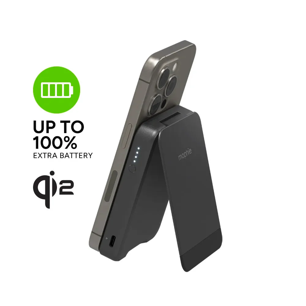 Batería magnética Mophie - 5,000 mAh Qi2 Snap Mini - Negro - Image 3
