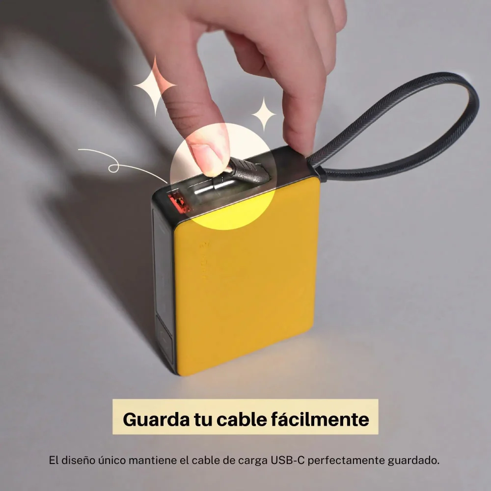 Batería magnética Adam Elements GRAVITY - 10,000mAh 30W con cable USB-C integrado - Gris - Image 20