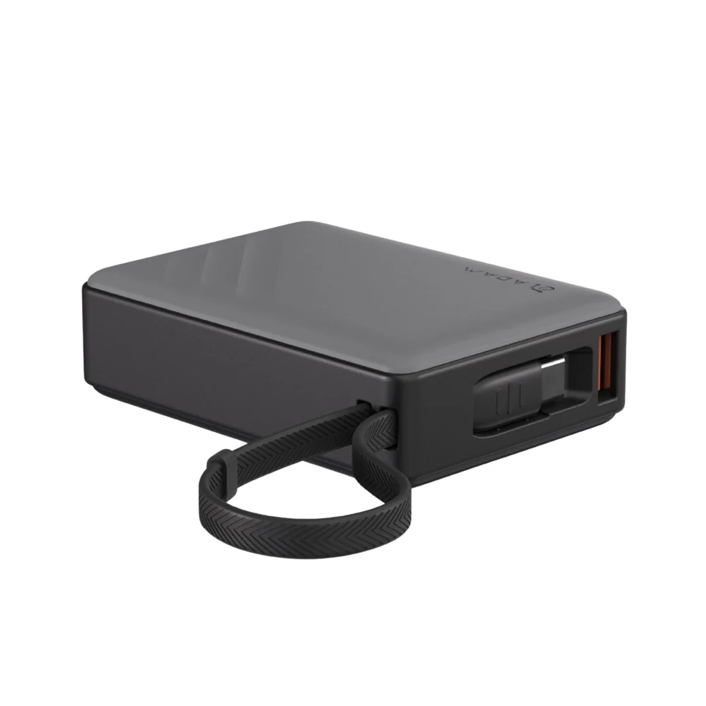 Batería magnética Adam Elements GRAVITY - 10,000mAh 30W con cable USB-C integrado - Gris - Image 4