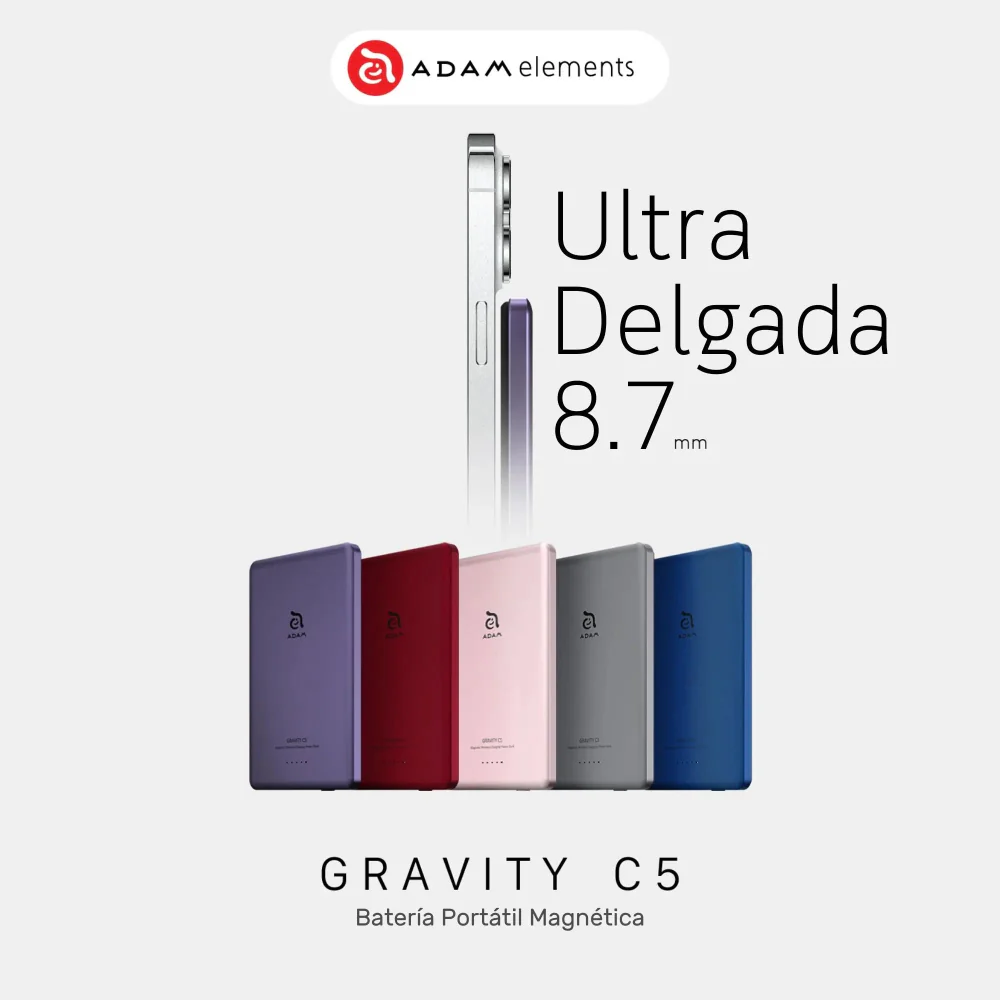 Batería magnética Adam Elements Gravity C5 - 5,000mAh - Rosa - Image 8