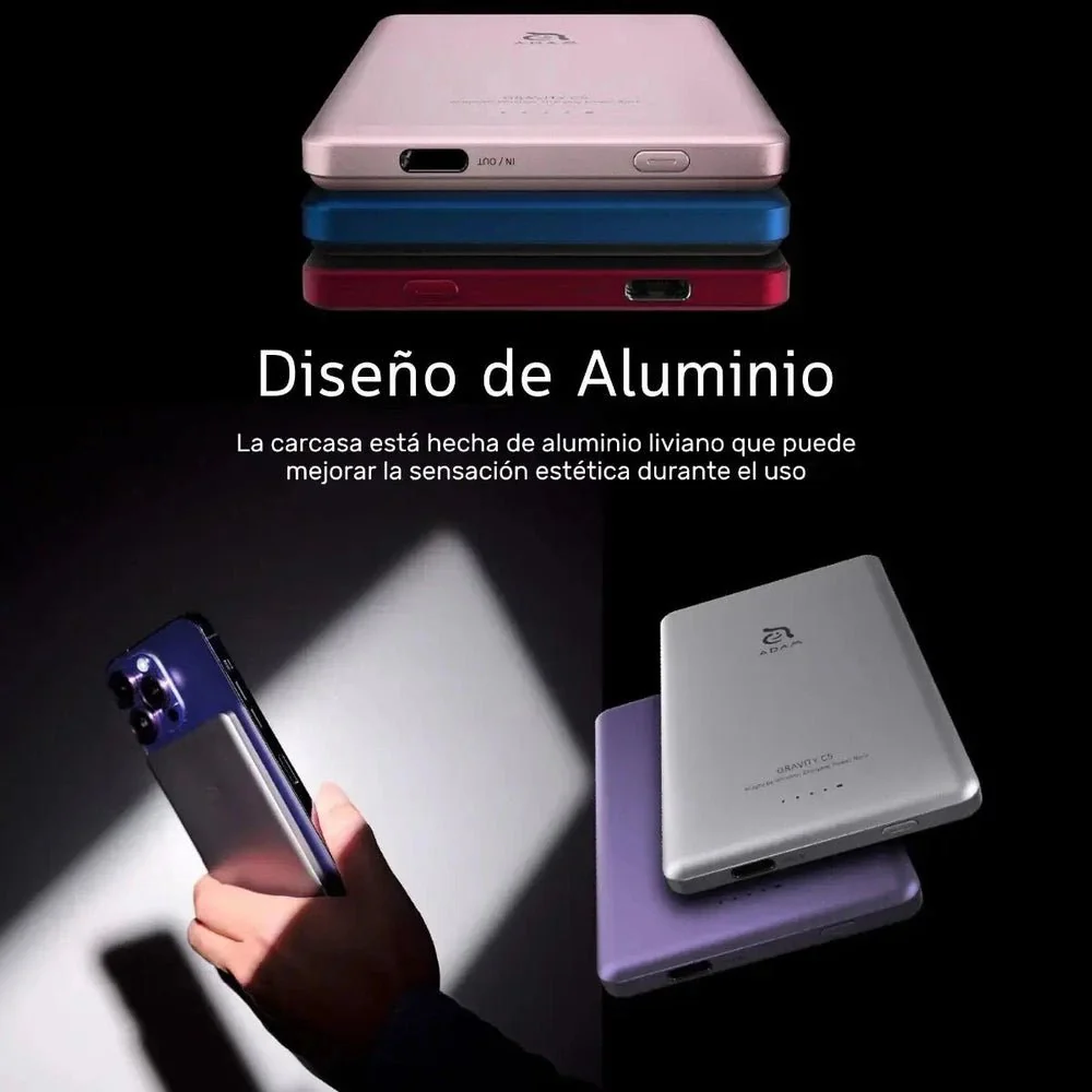 Batería magnética Adam Elements Gravity C5 - 5,000mAh - Gris - Image 11