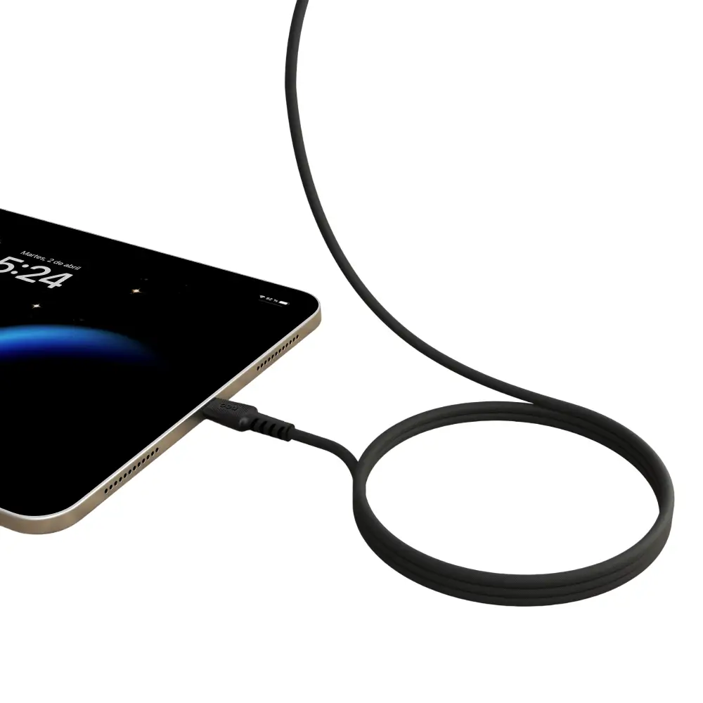 Cable Magnetico NCO PowerForce 2m USB-C a USB-C - Negro - Image 2