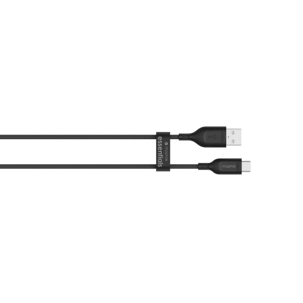 Cable Mophie trenzado USB-A a USB-C 15w 1m - Negro - Image 4