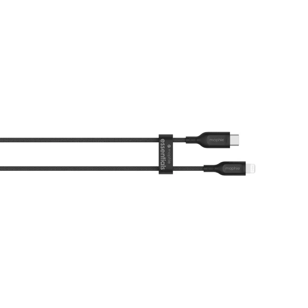 Cable Mophie trenzado USB-C a Lightning 60w 1m - Negro - Image 4