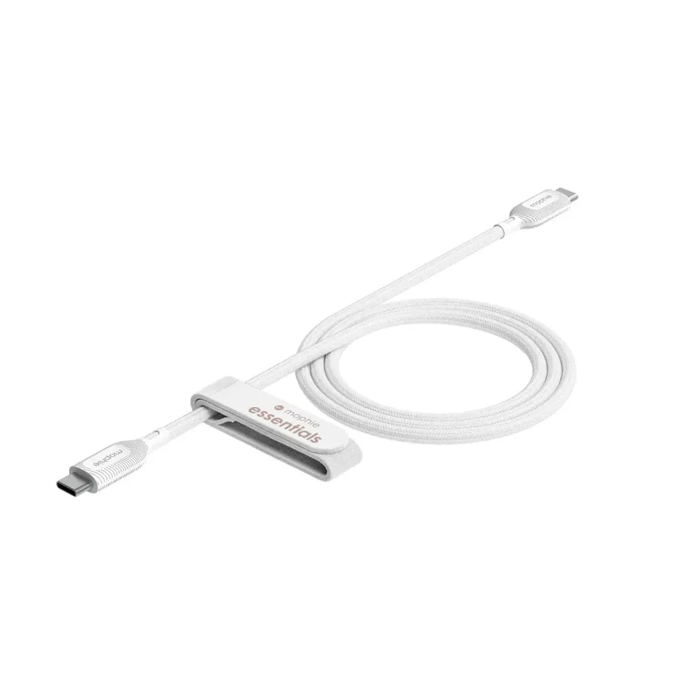 Cable Mophie trenzado USB-C a USB-C 60w 1m - Blanco - Image 2