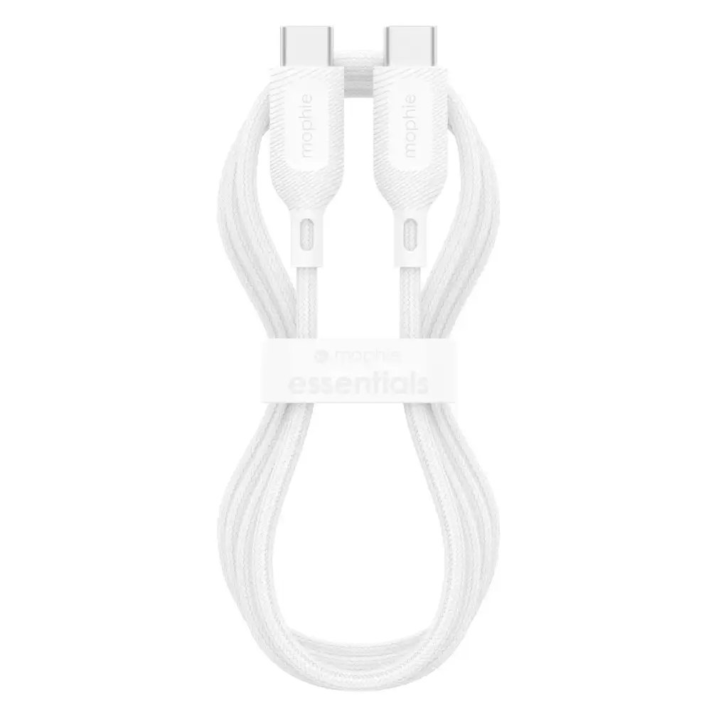 Cable Mophie trenzado USB-C a Lightning 60w 2m - Blanco - Image 3