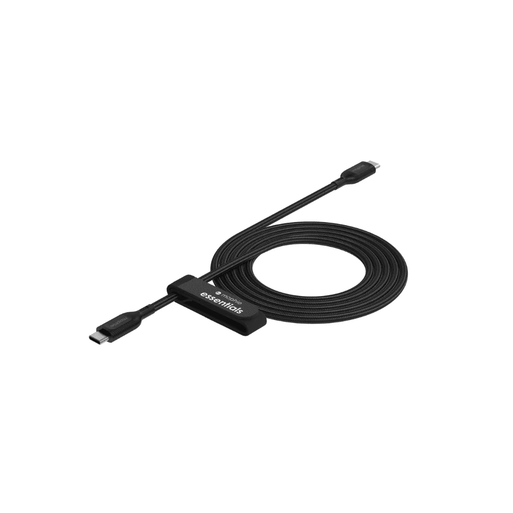 Cable Mophie trenzado USB-C a USB-C 60w 1m - Negro - Image 3