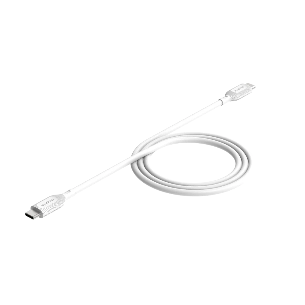 Cable Mophie Essentials USB-C a USB-C 60w 1m - Blanco - Image 2