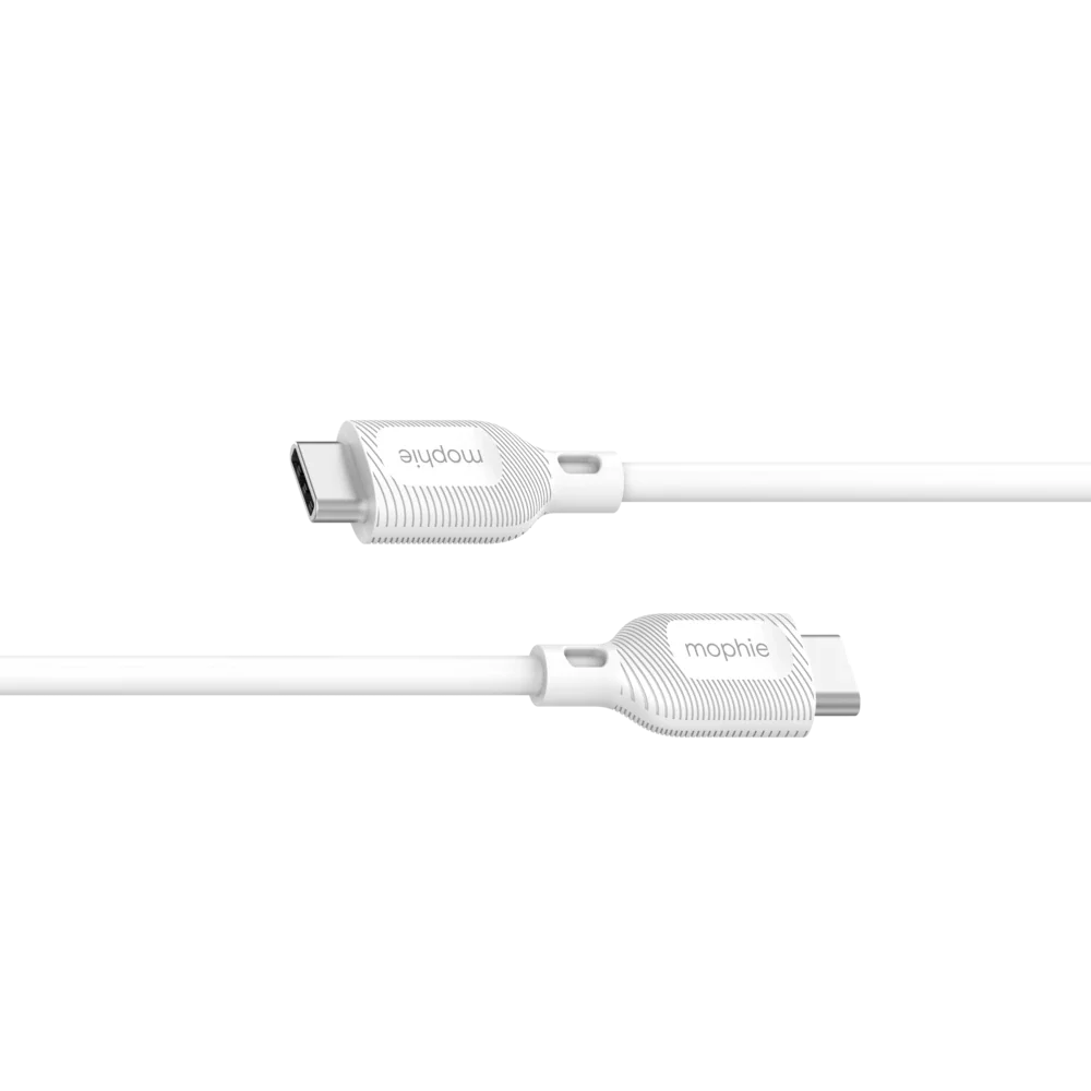 Cable Mophie Essentials USB-C a USB-C 60w 1m - Blanco - Image 3