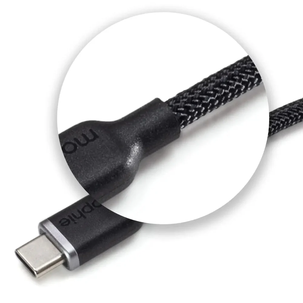 Cable Mophie Trenzado USB-C a Lightning 1m - Negro - Image 5