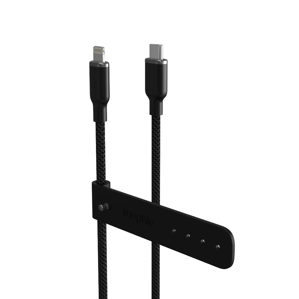 Cable Mophie Trenzado USB-C a Lightning 1m - Negro - Image 9