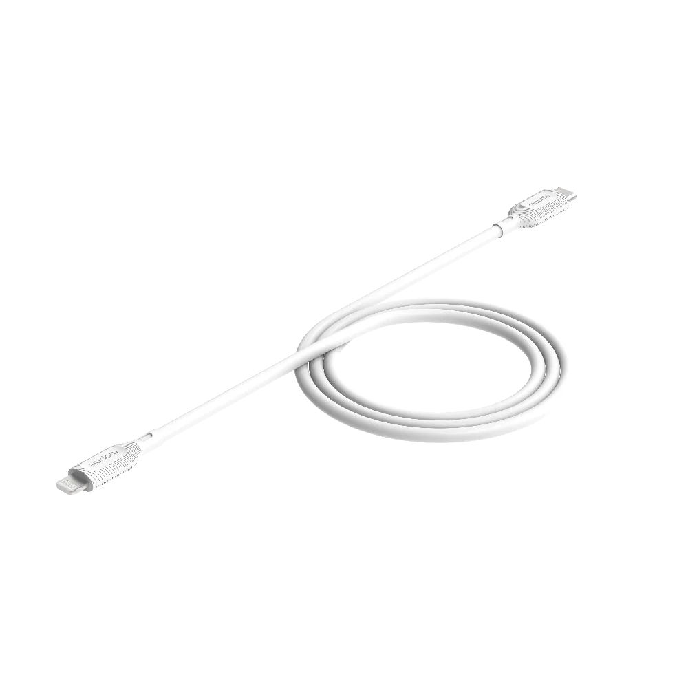 Cable Mophie USB-C a Lightning 60w 1m - Blanco - Image 2