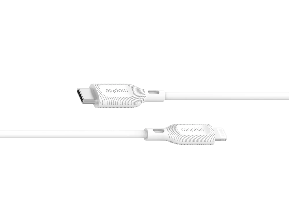 Cable Mophie USB-C a Lightning 60w 1m - Blanco - Image 3