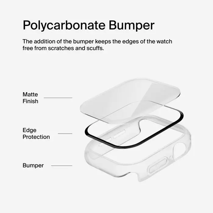 Case 360 Belkin Antimicrobial para Watch S10/46mm-Transparente - Image 6