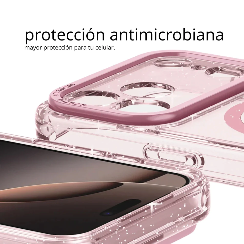 Case Avana Starlight con Magsafe para iPhone 17 Pro Max - Rosa - Image 12