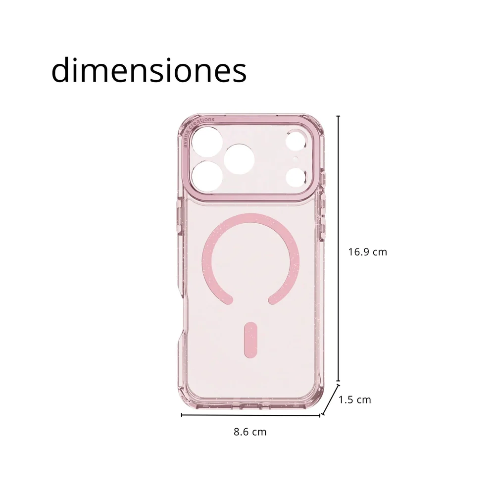 Case Avana Starlight con Magsafe para iPhone 17 Pro Max - Rosa - Image 14