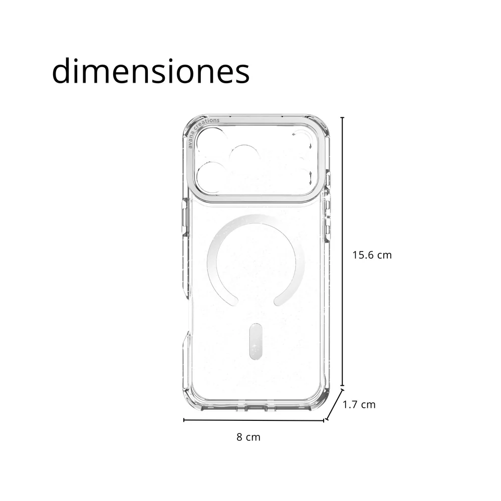Case Avana Starlight con MagSafe para iPhone 17 Pro - Plata - Image 13