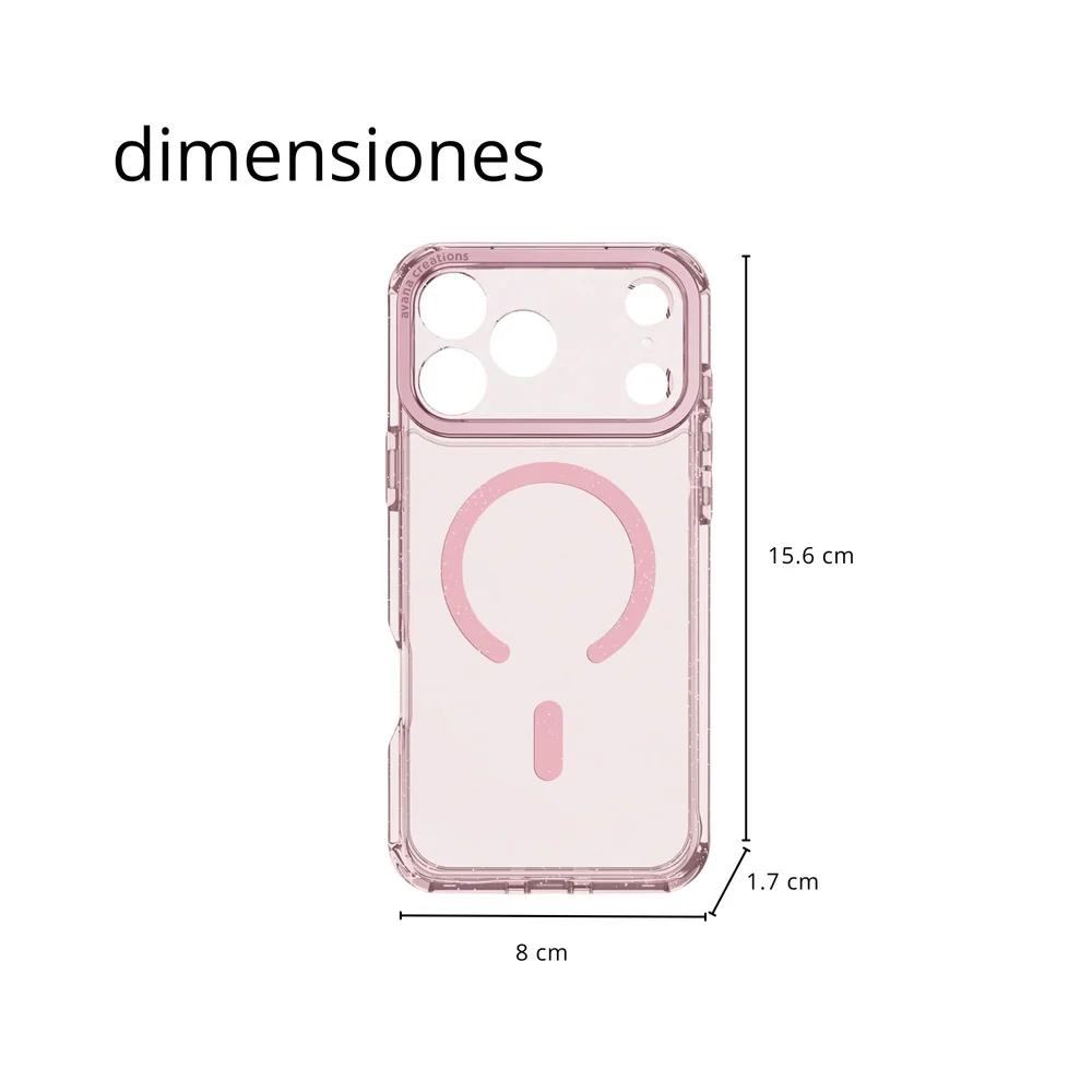 Case Avana Starlight con Magsafe para iPhone 17 Pro - Rosa - Image 14