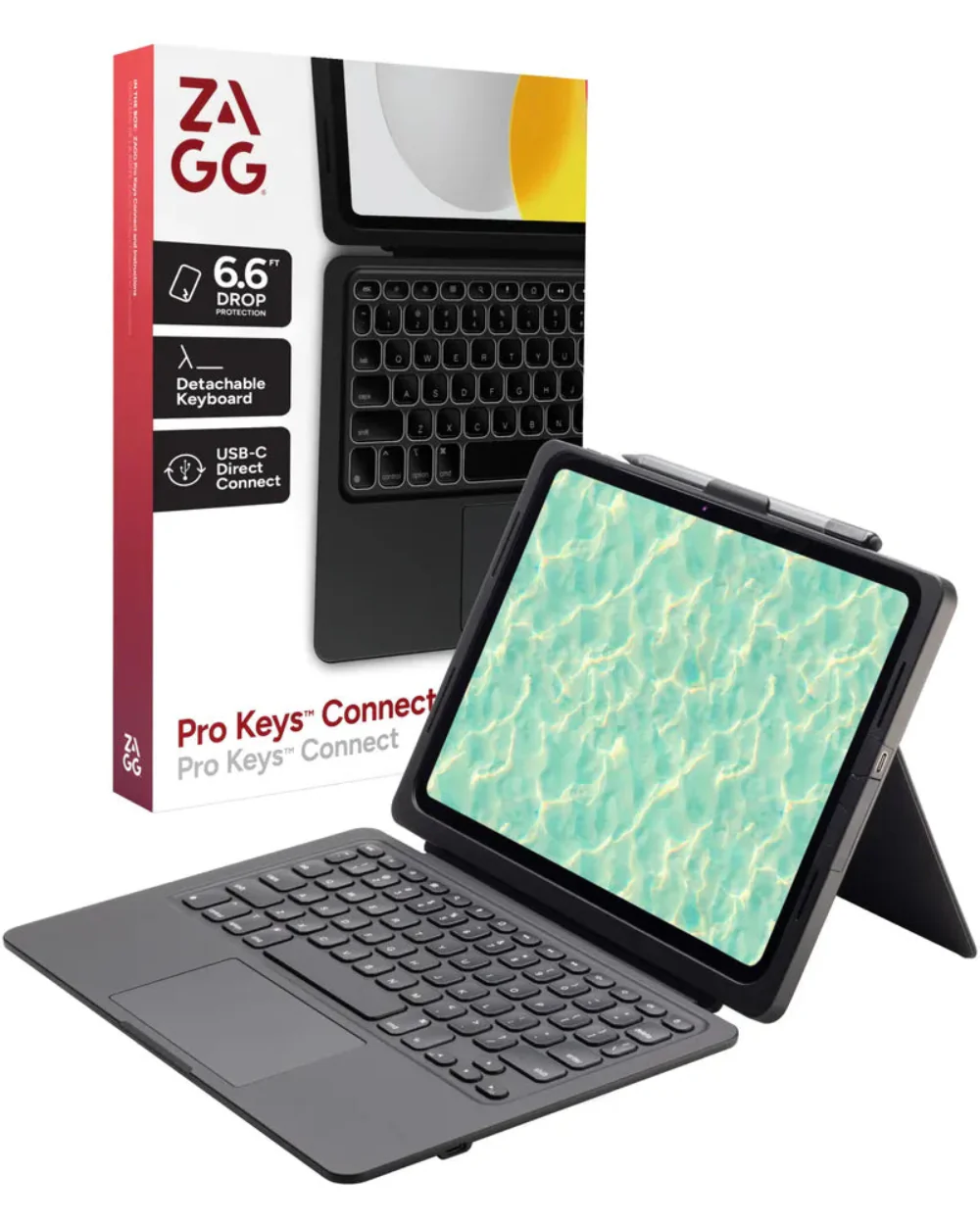 Case con Teclado Zagg Pro Keys Connect para iPad 11 (A16)/iPad 10ma - Gris - Image 7