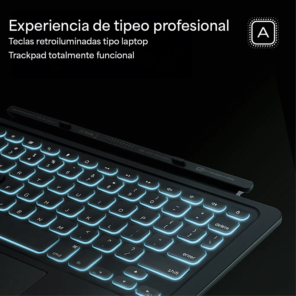 Case con Teclado Zagg Pro Keys Connect para iPad Air 11 (M4/M3/M2) - Gris - Image 5